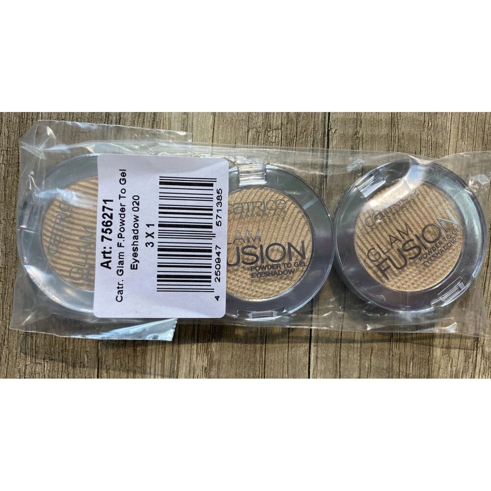 Catrice Glam Fusion Powder To Gel Eyeshadow 020 To Be ContiNUDEd Lot Of 3 New